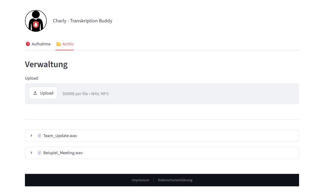 Charly Transcription Buddy