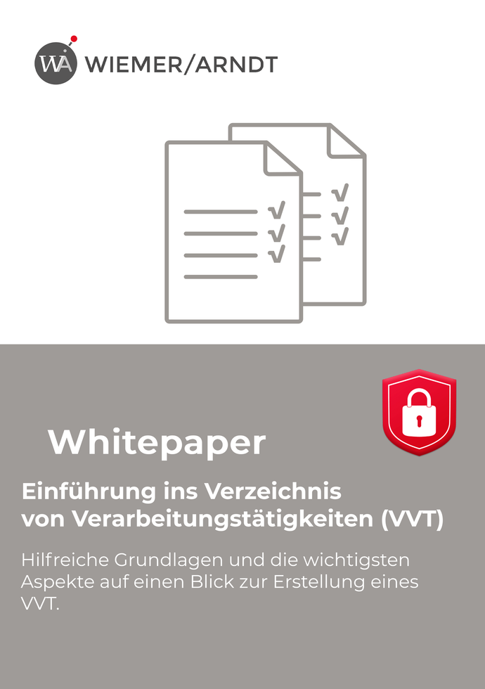 Whitepaper Einführung ins Verzeichnis von Verarbeitungstätigkeiten (VVT)